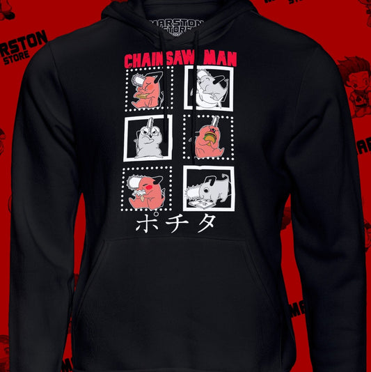 Polerón Chainsaw Man con diseño de Pochita