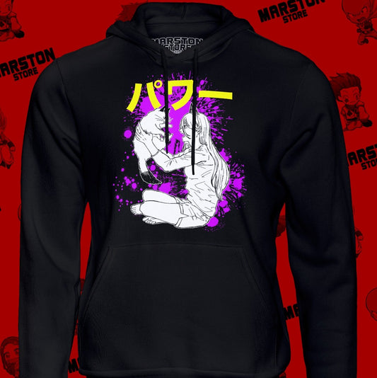 Polerón Chainsaw Man con Power y Nyako