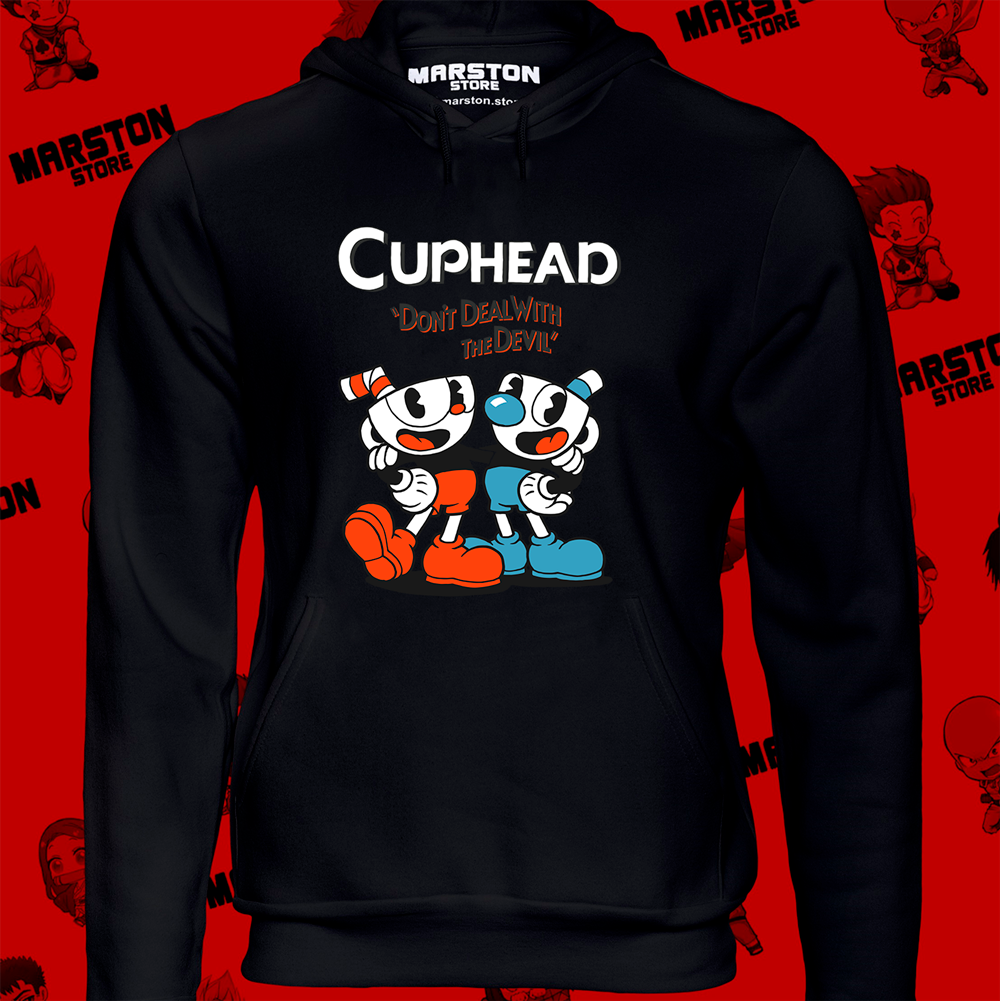 Polerón con diseño de Cuphead