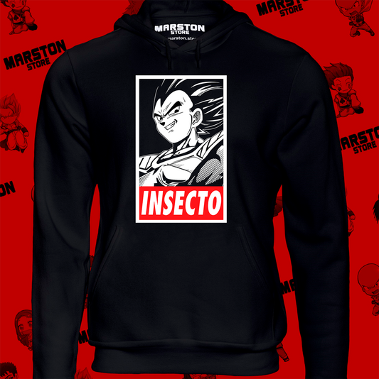 Polerón Dragon Ball con Vegeta y frase Insecto