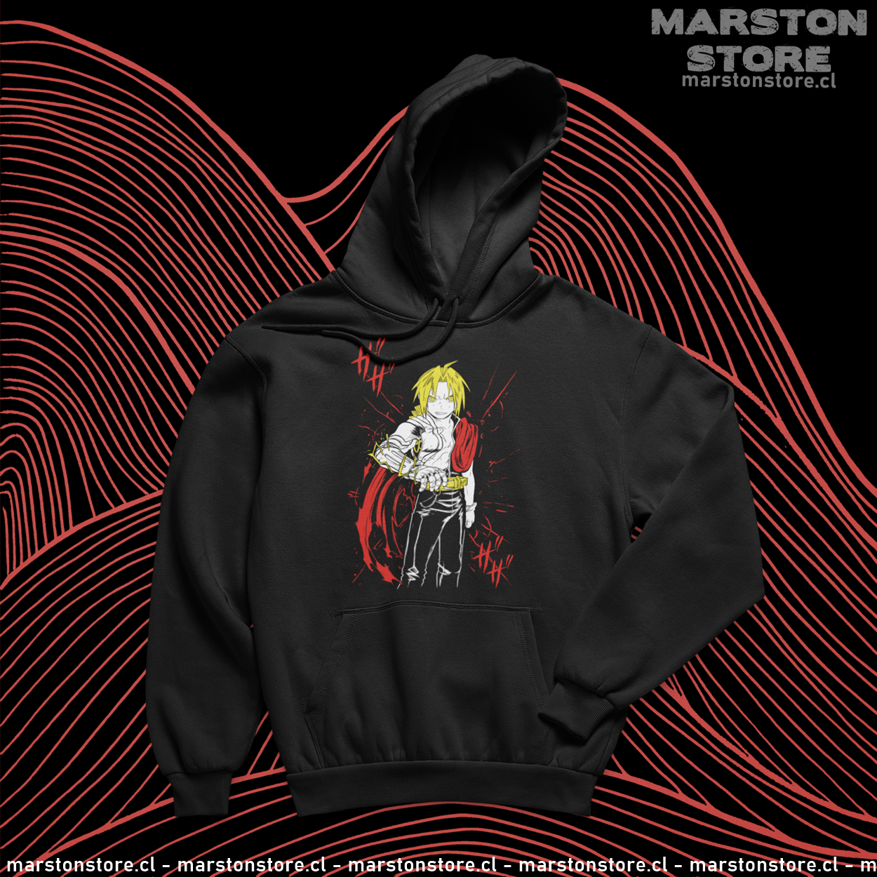 Polerón Fullmetal Alchemist con diseño de Edward Elric