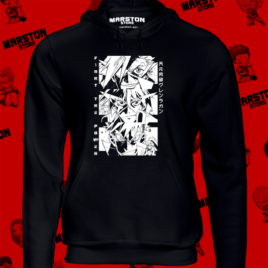 Polerón de Gurren Lagann con Kamina, Simon y Kittan Bachika