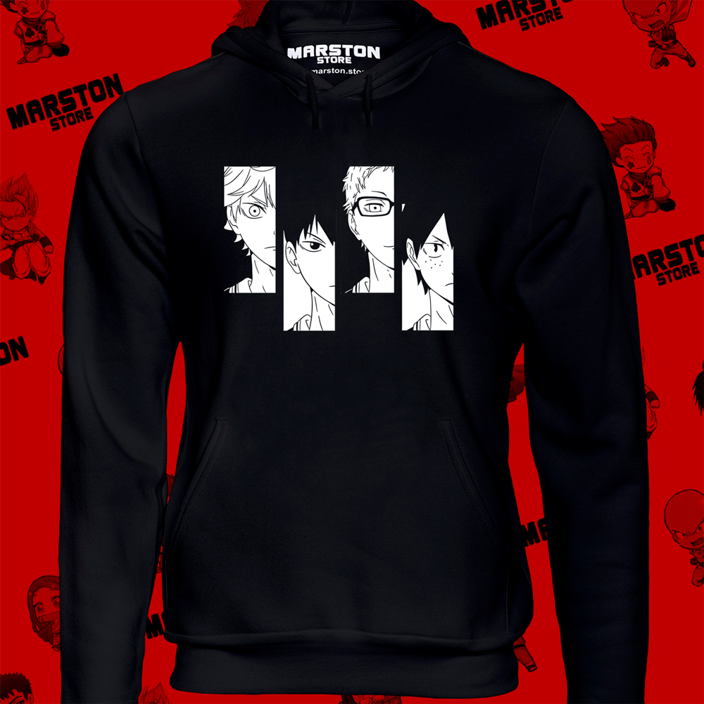 Polerón de Haikyuu!! con diseño anime