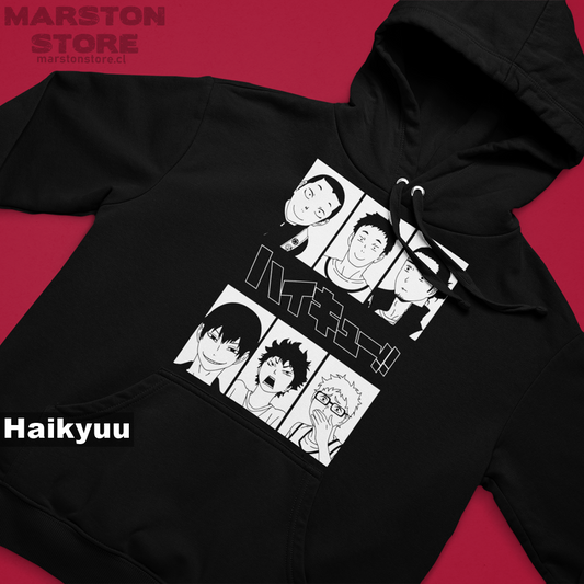Polerón de Haikyuu!! con diseño anime