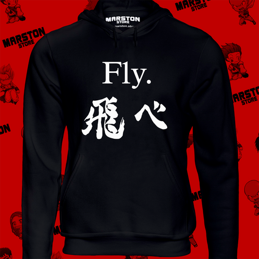 Polerón de Haikyuu!! con diseño Fly