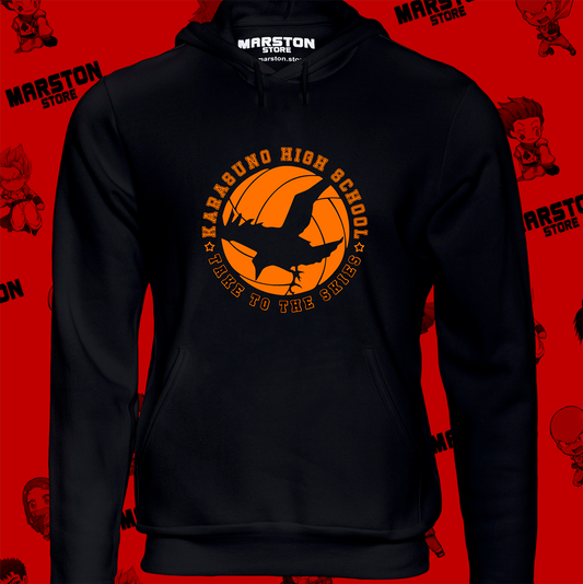 Polerón de Haikyuu!! del equipo Karasuno