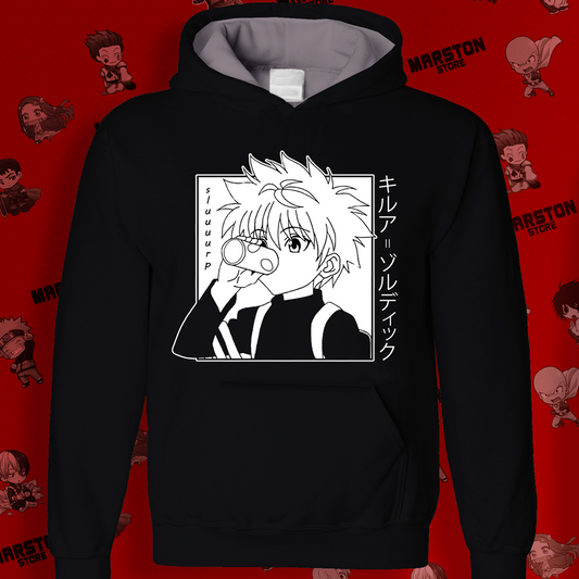 Polerón Hunter x Hunter con diseño de Killua Zoldyck