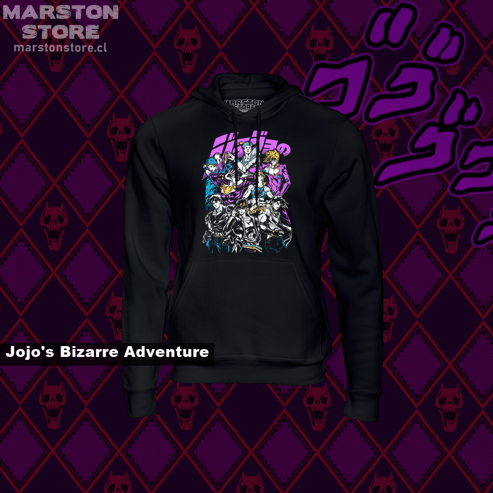 Polerón de JoJo's Bizarre Adventure con diseño anime