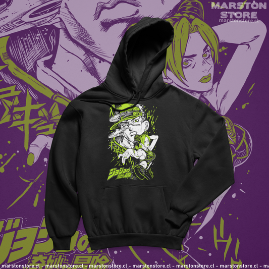 Polerón de JoJo's Bizarre Adventure con Jolyne Cujoh y Jotaro Kujo