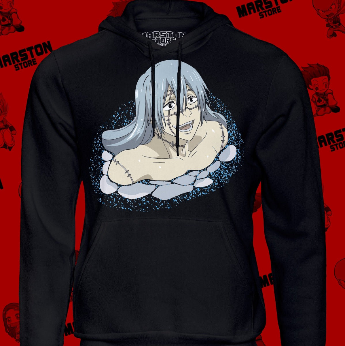 Polerón Jujutsu Kaisen con diseño de Mahito