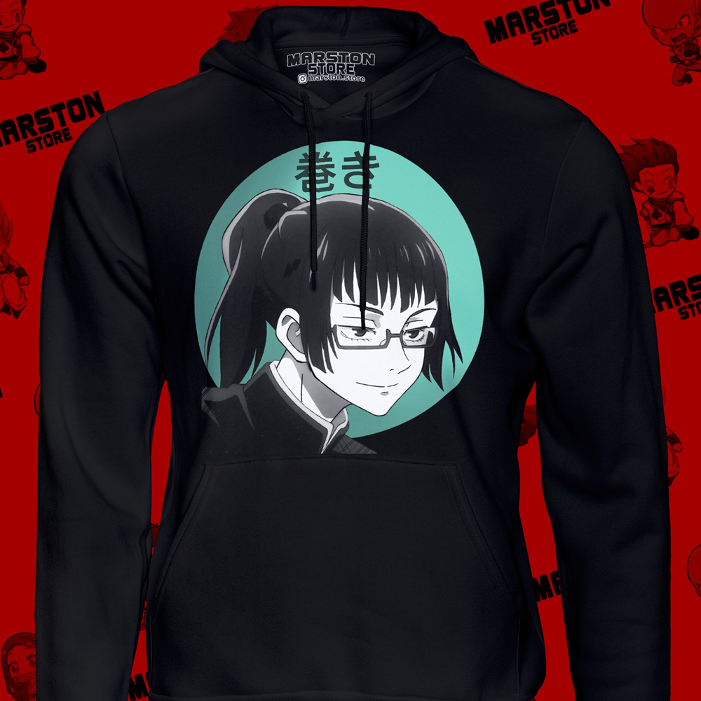 Polerón Jujutsu Kaisen con diseño de Maki Zenin