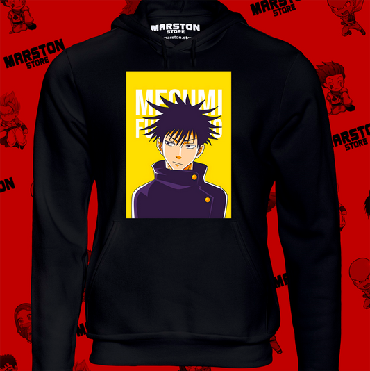 Polerón Jujutsu Kaisen con diseño de Megumi Fushiguro