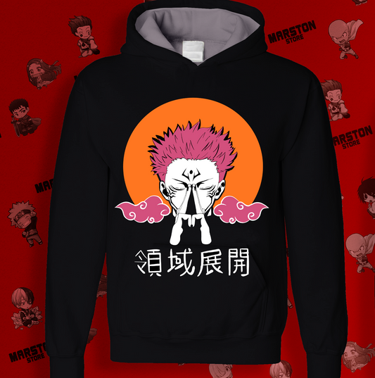 Polerón Jujutsu Kaisen con diseño de Ryomen Sukuna