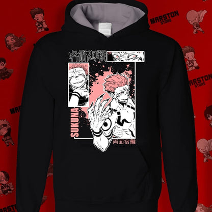 Polerón Jujutsu Kaisen con diseño de Ryomen Sukuna