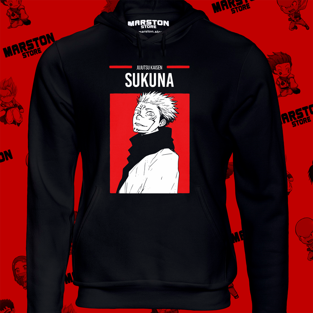 Polerón Jujutsu Kaisen con diseño de Ryomen Sukuna