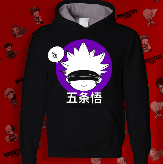 Polerón Jujutsu Kaisen con diseño de Satoru Gojo