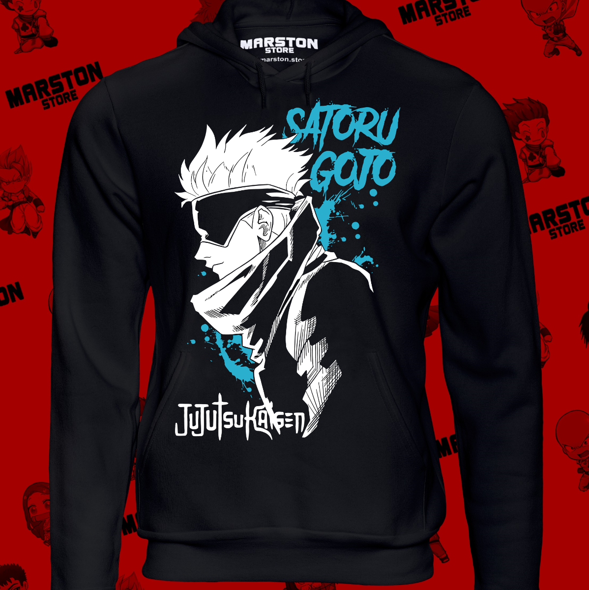 Polerón Jujutsu Kaisen con diseño de Satoru Gojo