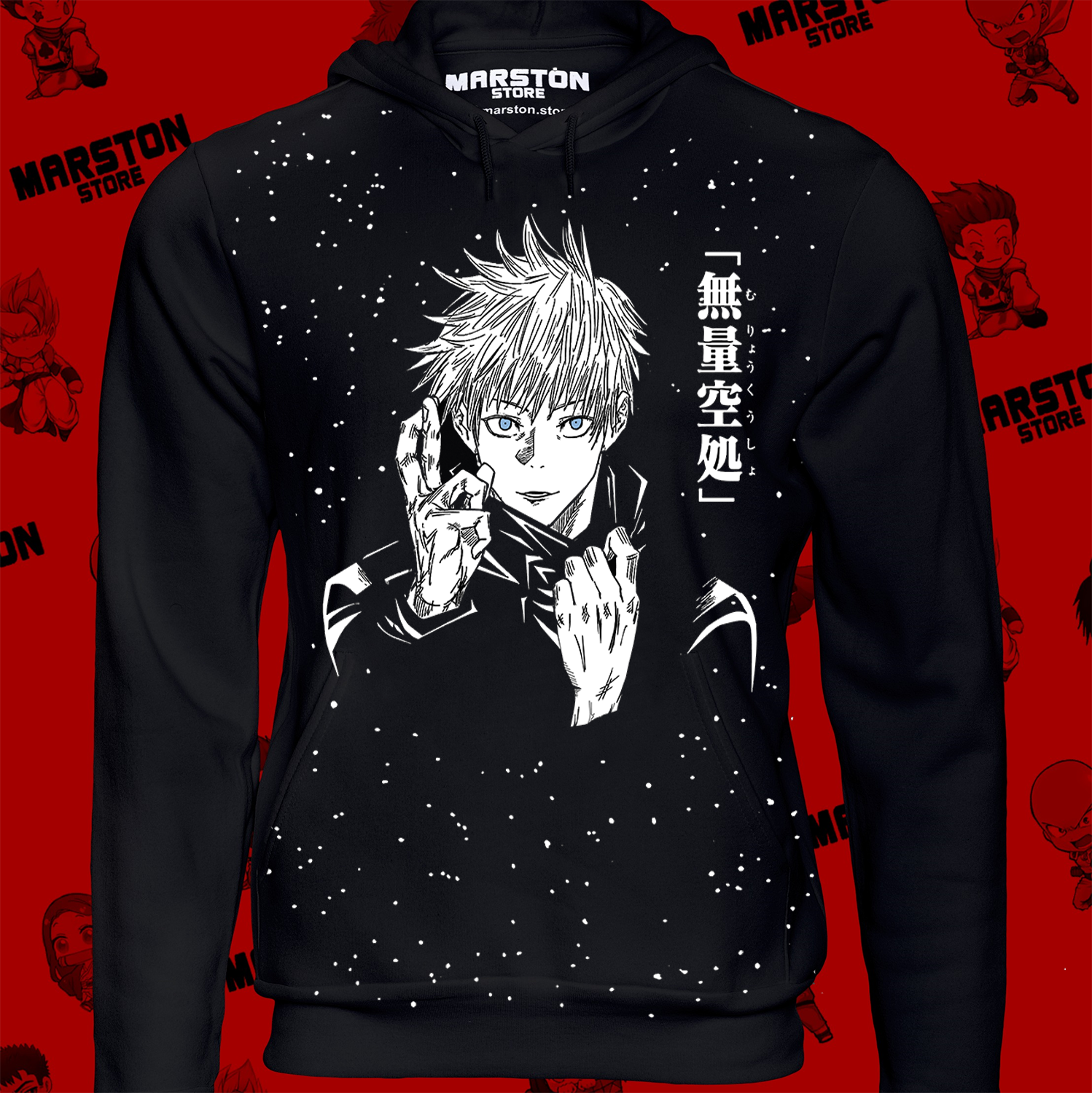 Polerón Jujutsu Kaisen con diseño de Satoru Gojo