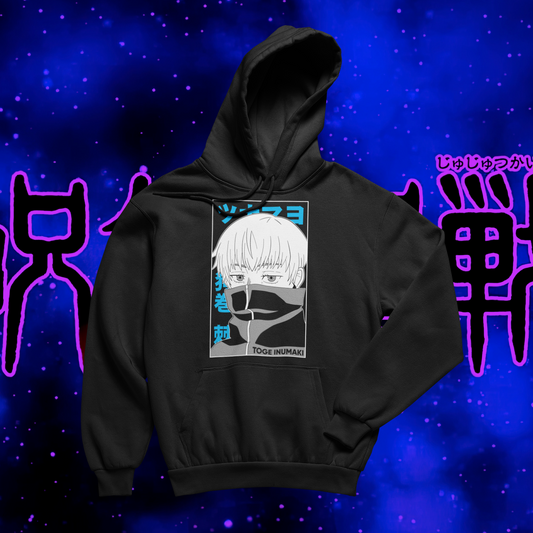 Polerón Jujutsu Kaisen con diseño de Toge Inumaki