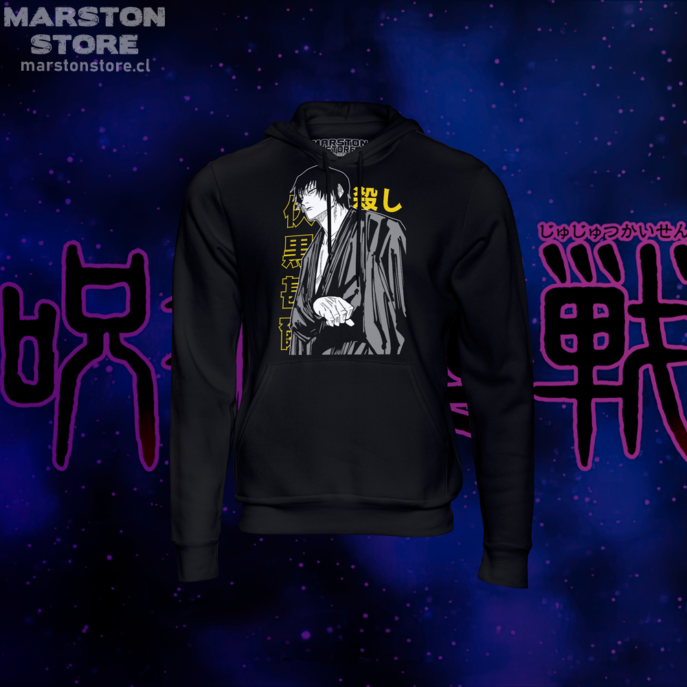 Polerón Jujutsu Kaisen con diseño de Toji Fushiguro