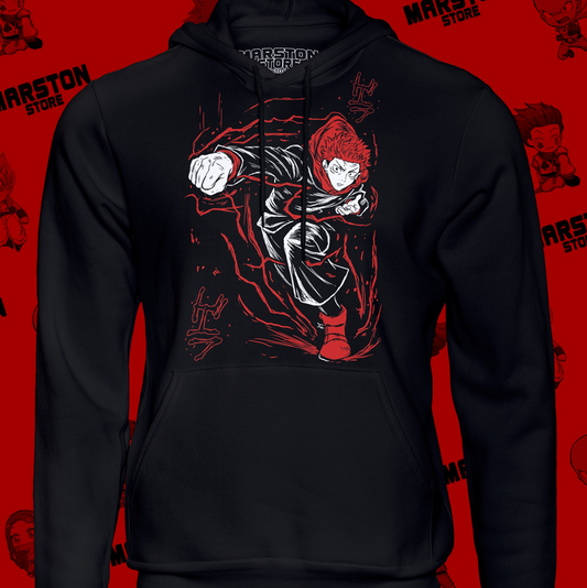 Polerón Jujutsu Kaisen con diseño de Yuji Itadori