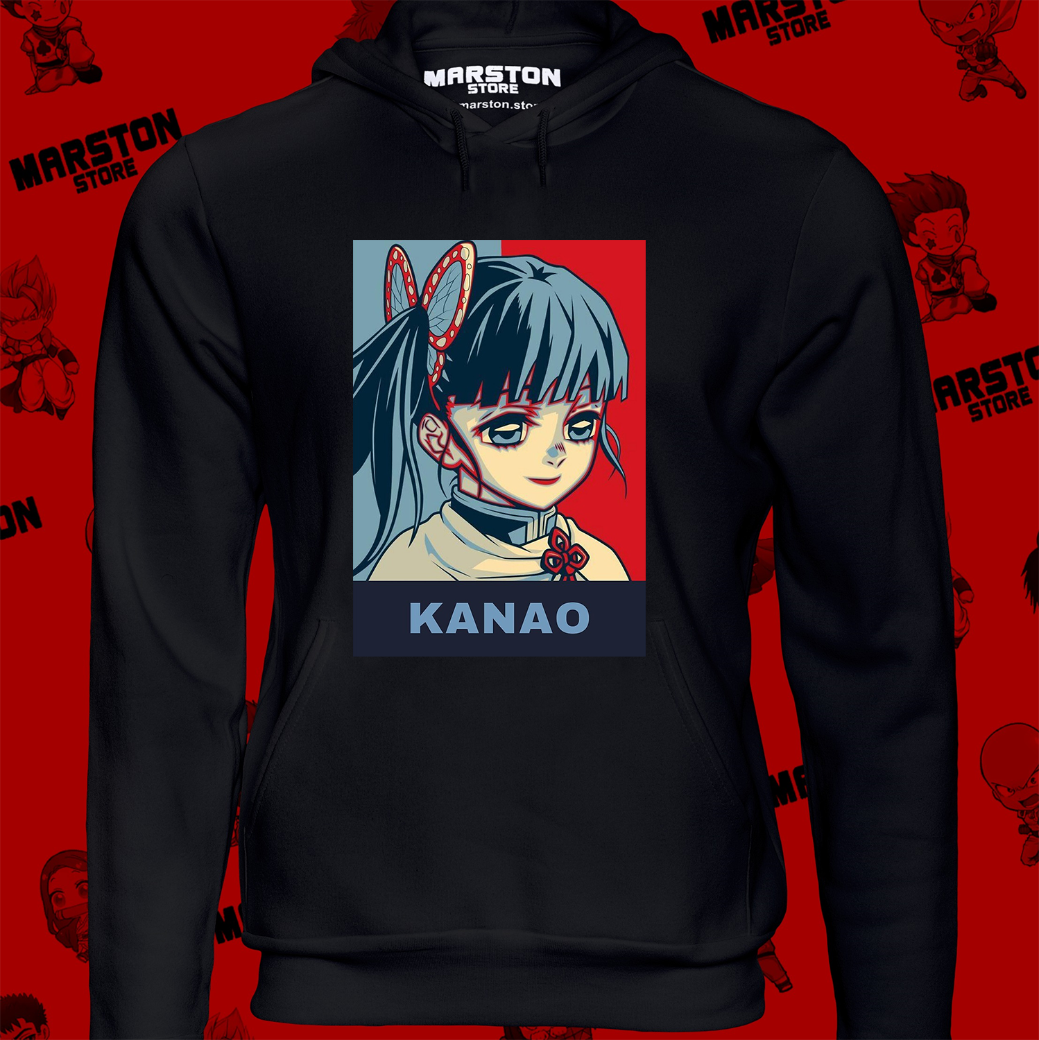 Polerón Kimetsu no Yaiba Demon Slayer con diseño de Kanao Tsuyuri