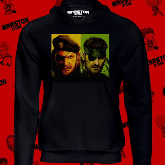 Polerón Metal Gear Solid con Big Boss y Solid Snake
