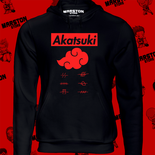 Polerón Naruto con diseño de Akatsuki
