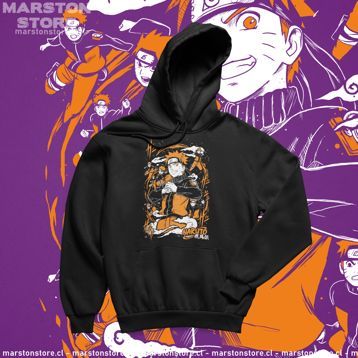 Polerón Naruto con diseño inspirado en el anime