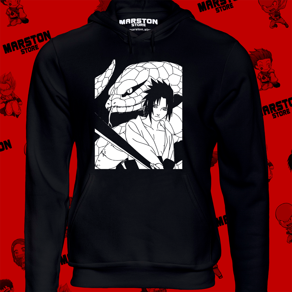 Polerón Naruto con diseño de Sasuke Uchiha