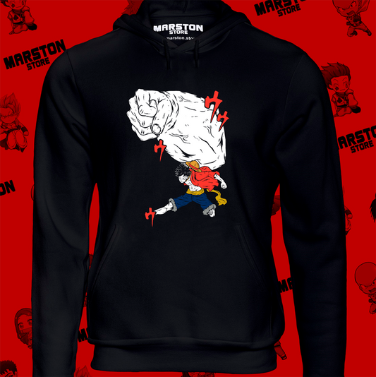 Polerón One Piece con diseño de Monkey D. Luffy