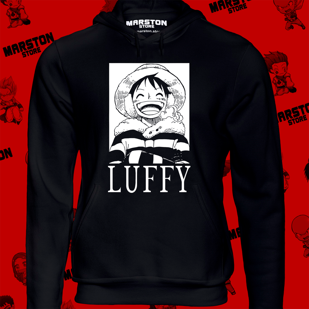 Polerón One Piece con diseño de Monkey D. Luffy
