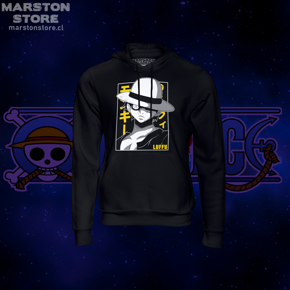 Polerón One Piece con diseño de Monkey D. Luffy