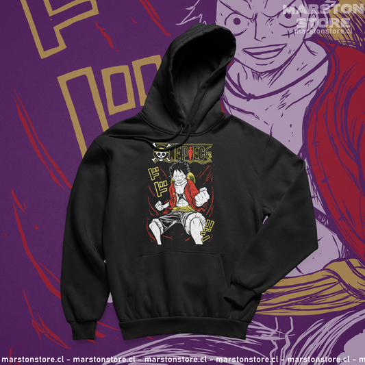Polerón One Piece con diseño de Monkey D. Luffy