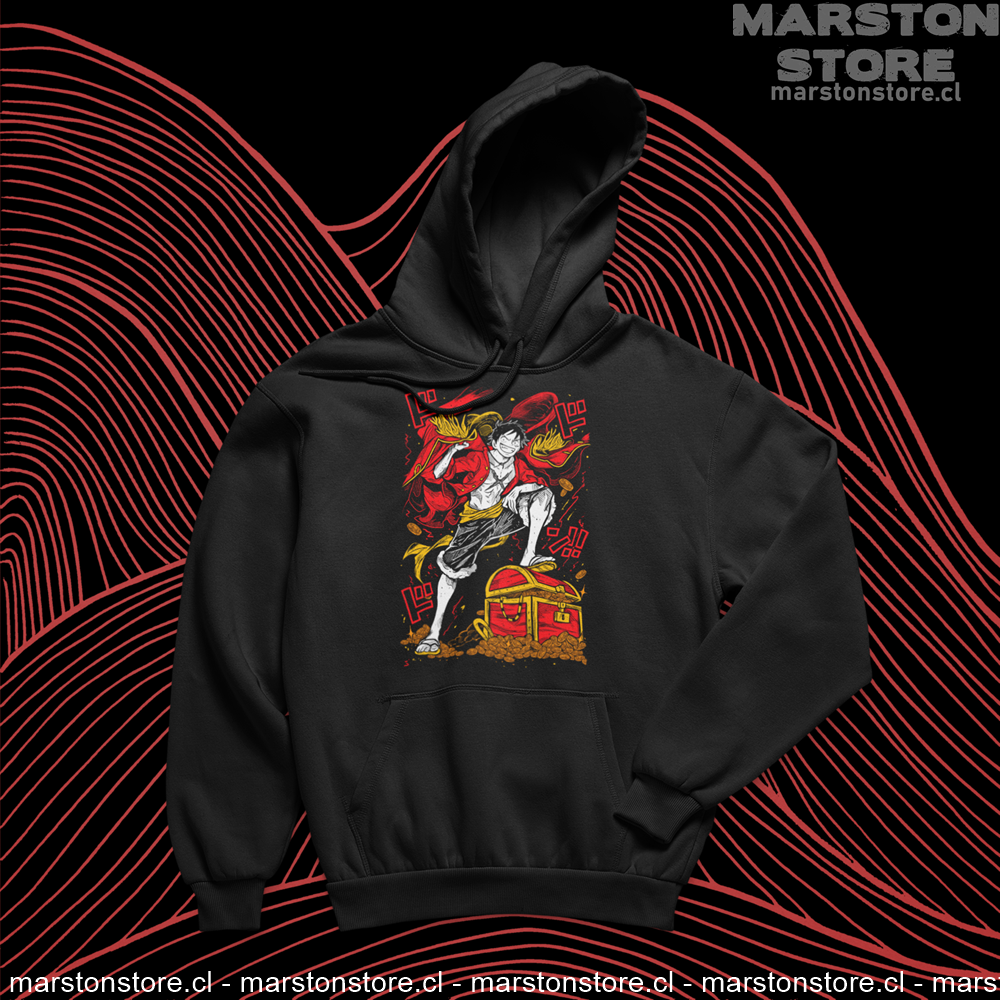 Polerón One Piece con diseño de Monkey D. Luffy
