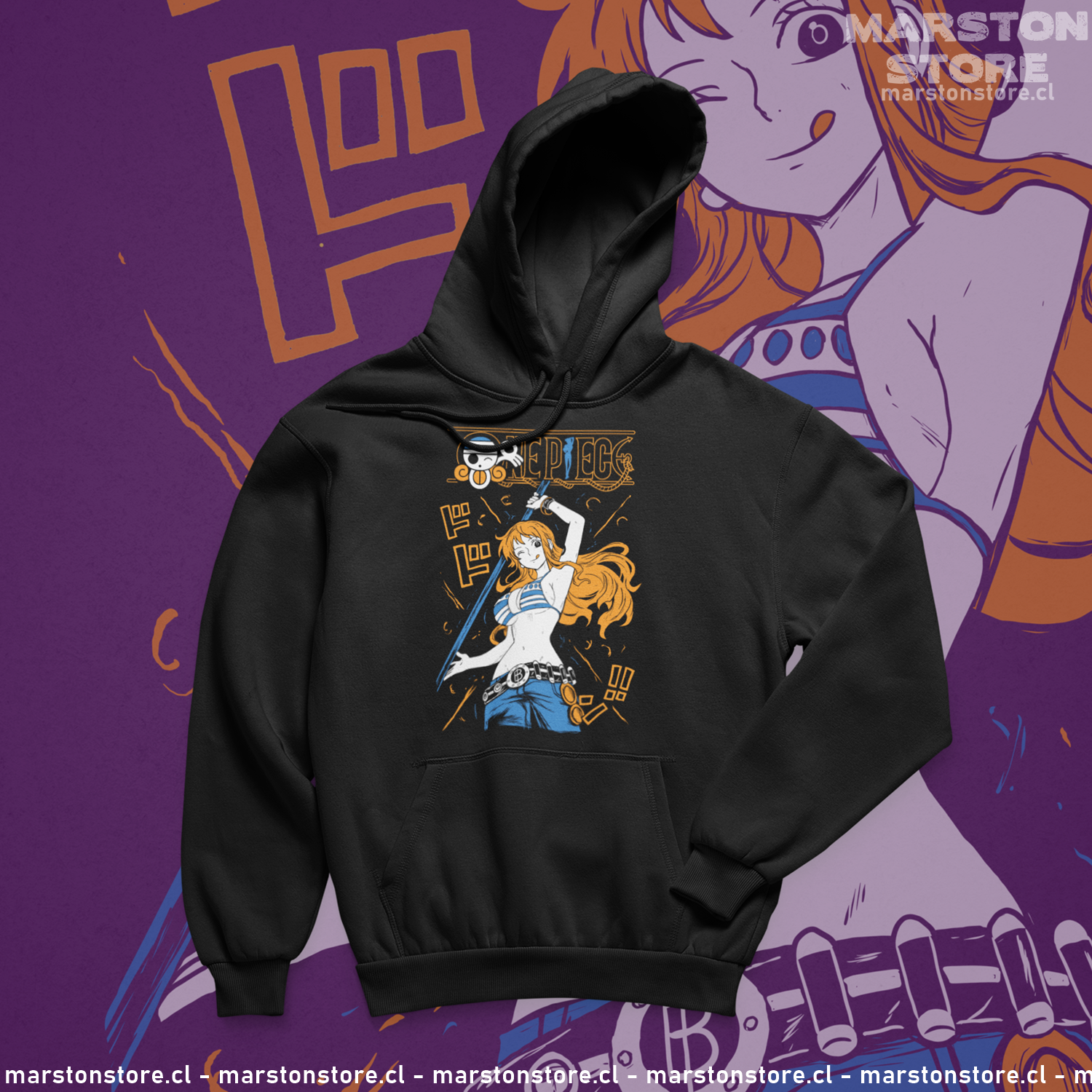Polerón One Piece con diseño de Nami