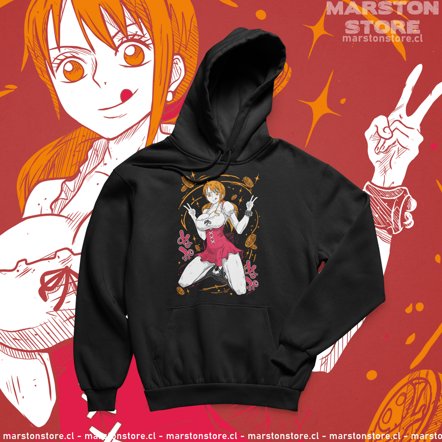 Polerón One Piece con diseño de Nami
