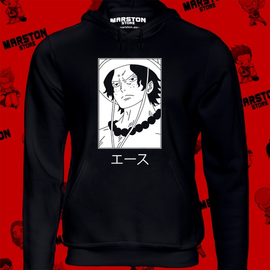Polerón One Piece con diseño de Portgas D. Ace