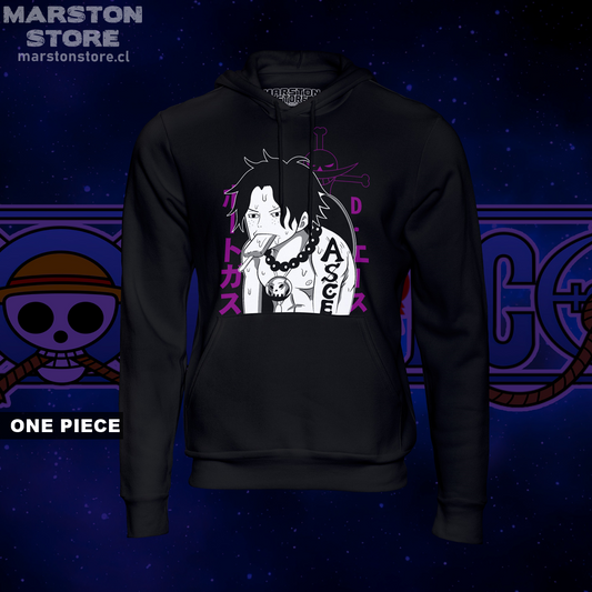Polerón One Piece con diseño de Portgas D. Ace