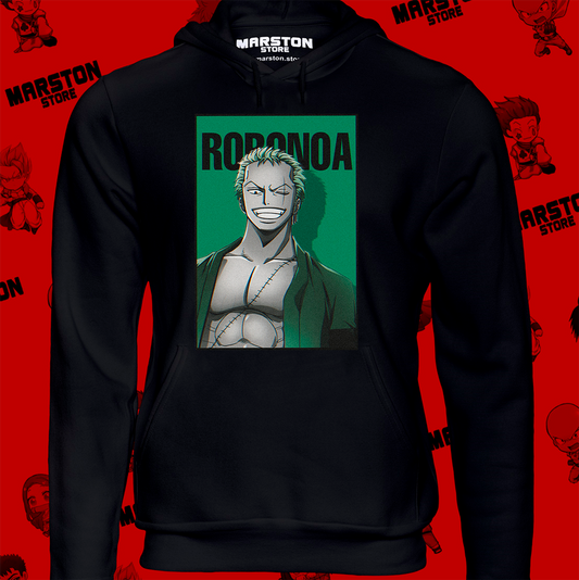 Polerón One Piece con diseño de Roronoa Zoro