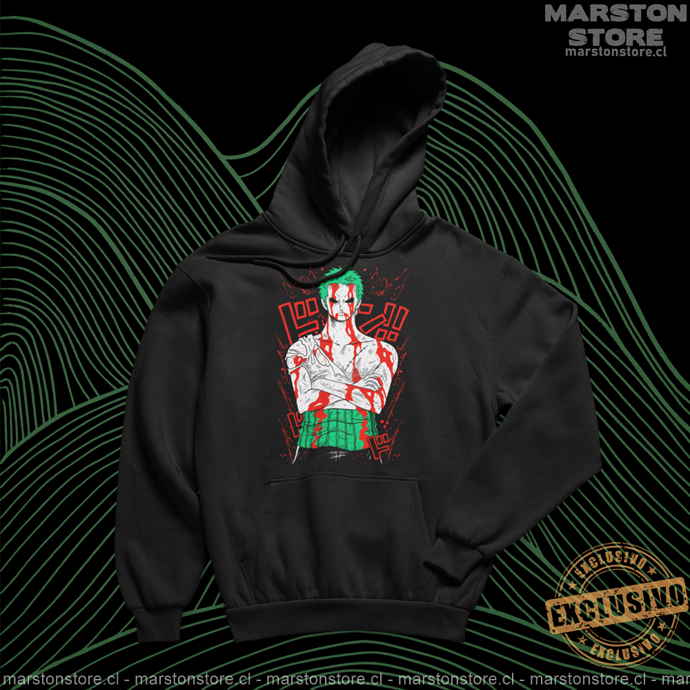 Polerón One Piece con diseño de Roronoa Zoro