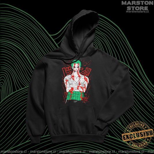 Polerón One Piece con diseño de Roronoa Zoro