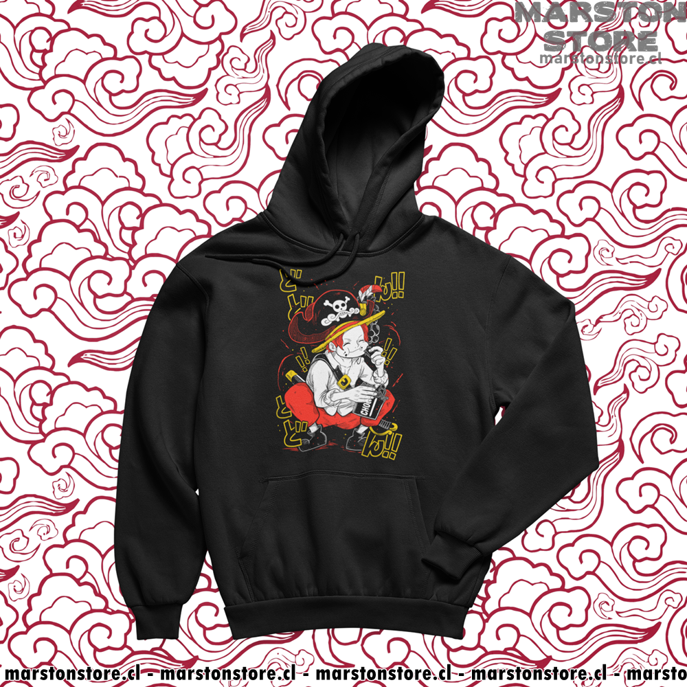 Polerón One Piece con diseño de Shanks
