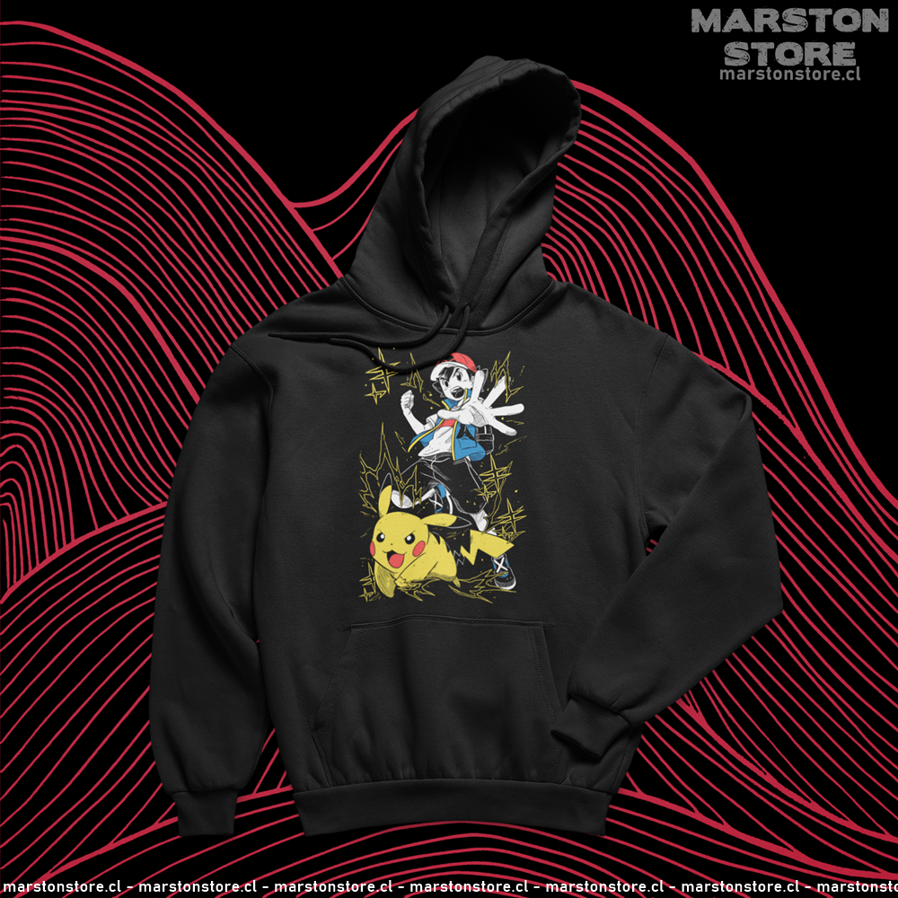 Polerón de Pokémon con Ash Ketchum y Pikachu