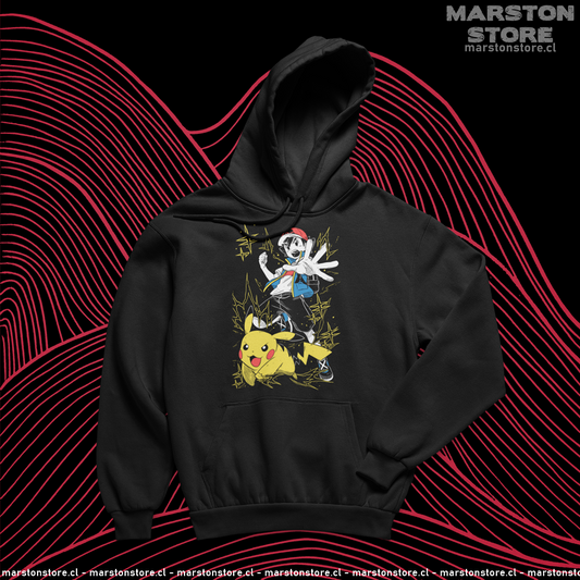 Polerón de Pokémon con Ash Ketchum y Pikachu