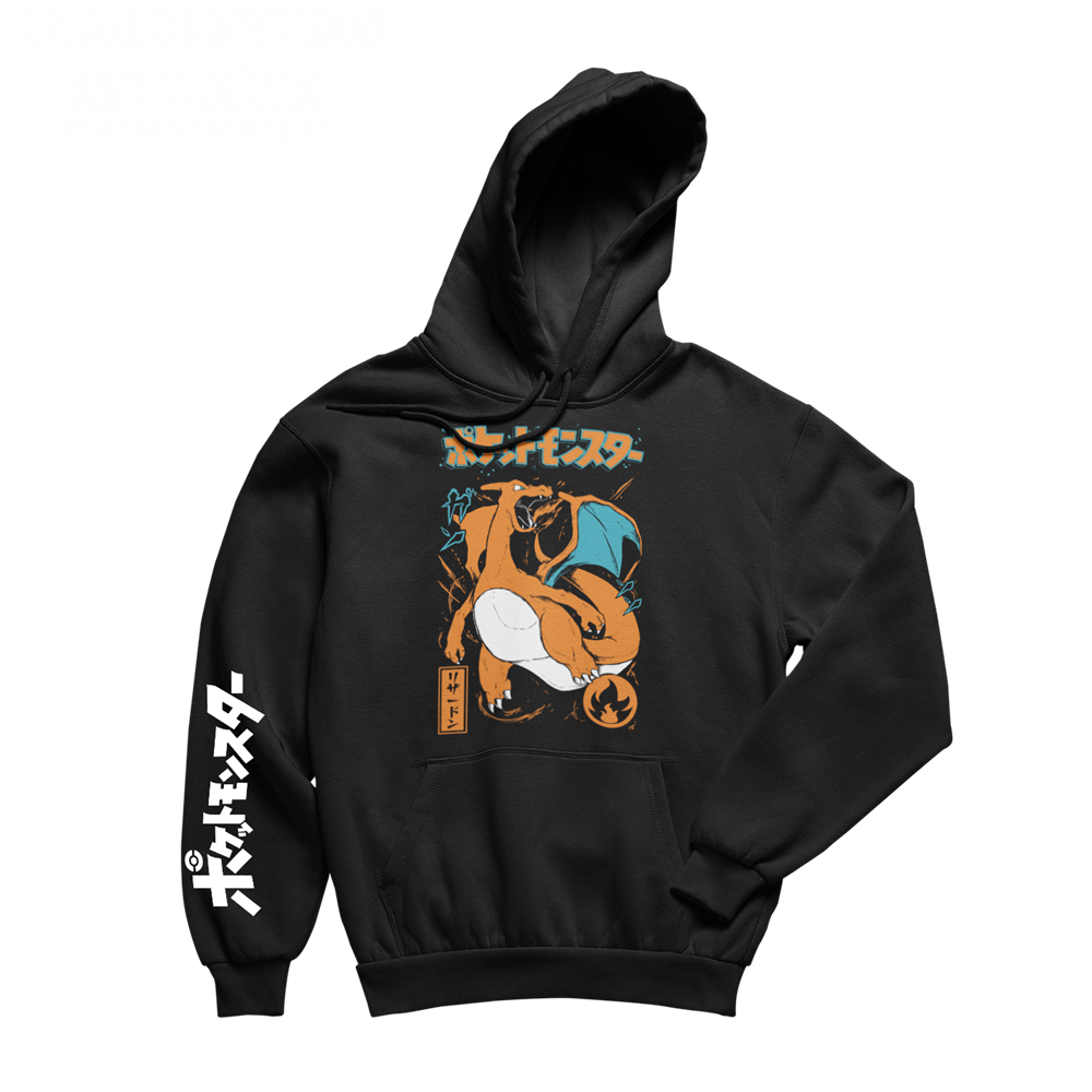 Polerón de Pokémon con diseño de Charizard