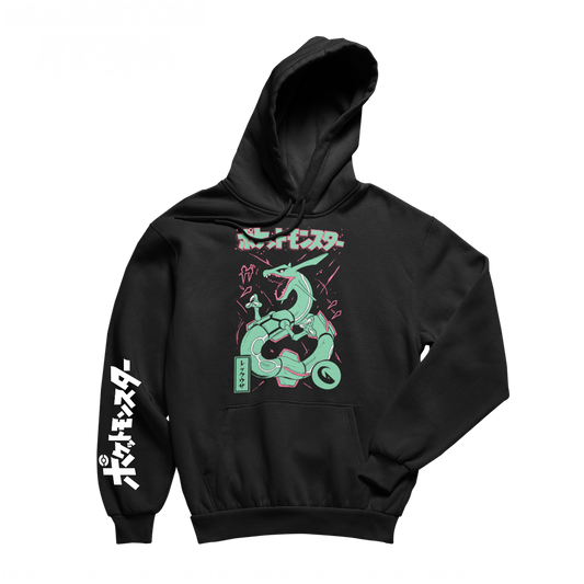 Polerón de Pokémon con diseño de Rayquaza