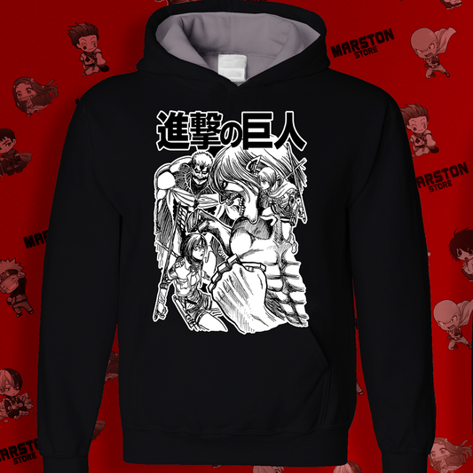 Polerón con diseño de Shingeki no Kyojin