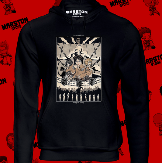 Polerón con diseño de Shingeki no Kyojin