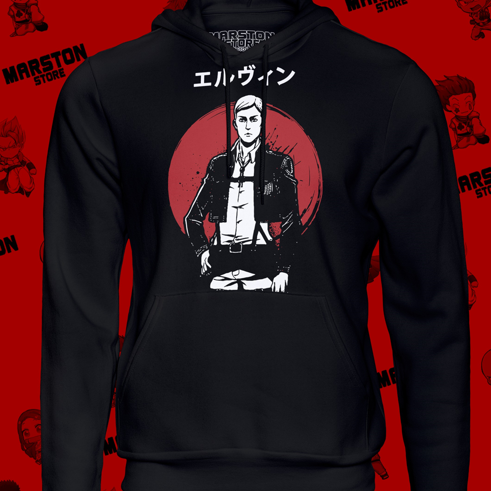Polerón Shingeki no Kyojin con diseño de Erwin Smith